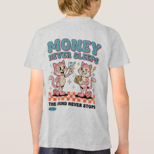 Entrepreneur Cat Boss - Money Hustle Gift Tri-Blend Shirt