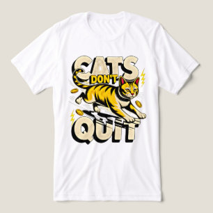 Entrepreneur Cat Boss - Money Hustle Gift Tri-Blend Shirt