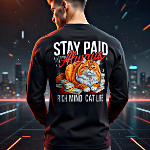 Entrepreneur Cat Boss - Stay Paid Always Tri-Blend Shirt