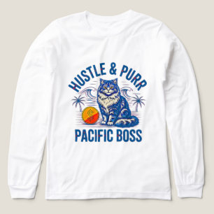 Entrepreneur Cat Dad Hustle - Pacific Boss Money Tri-Blend Shirt