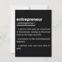 Entrepreneur Definition Funny Business Owner Gift