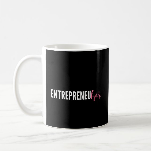 Entrepreneur Female Ceo Creator Maker Coffee Mug (Left)