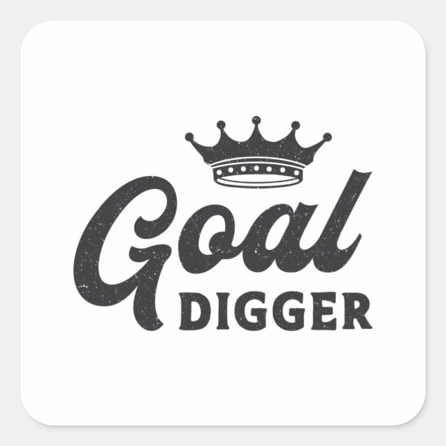 Entrepreneur Goal Digger Boss Business CEO Manager Square Sticker (Front)