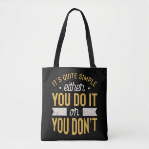 Entrepreneur Motivational Inspirational Saying Tote Bag