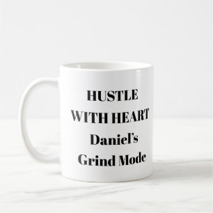 Entrepreneur Mug – Hustle With Heart Quote