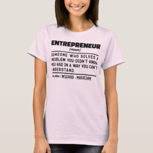 Entrepreneur Noun Definition Cool Business Owner T-Shirt