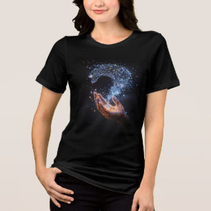 "Entropic Decay: Creation of Adam in Glitch & Voxe Tri-Blend Shirt