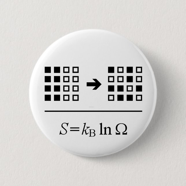 Entropy 6 Cm Round Badge (Front)
