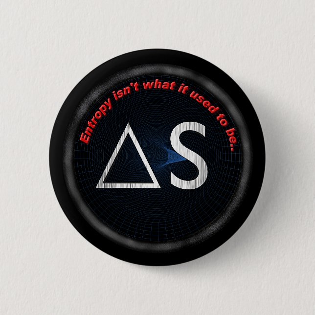 Entropy 6 Cm Round Badge (Front)