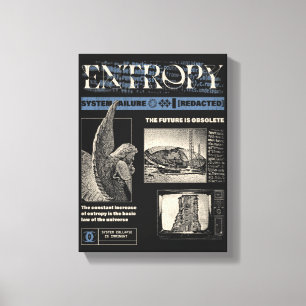 Entropy - Brutalist Design Canvas Print