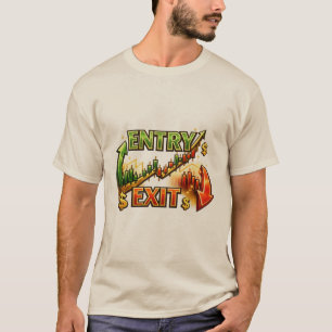 Entry Exit Trading Strategy Graphic Men’s T-Shirt 