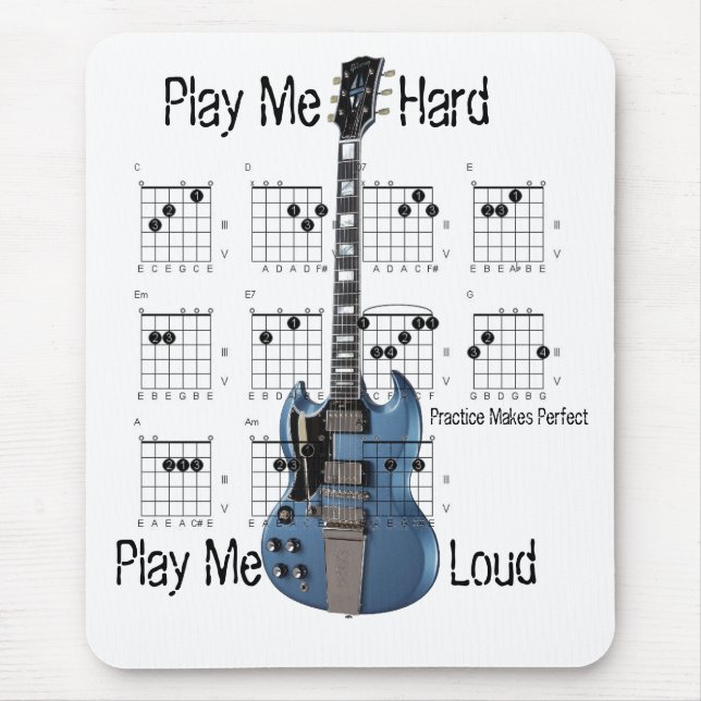 Entry-Level Guitarist Mouse Pad (Front)