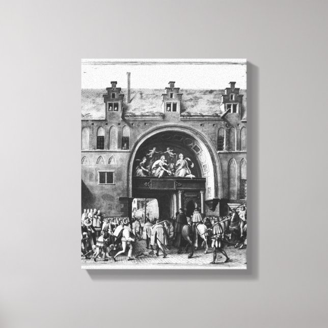 Entry of Hercule Francois of France Canvas Print (Front)