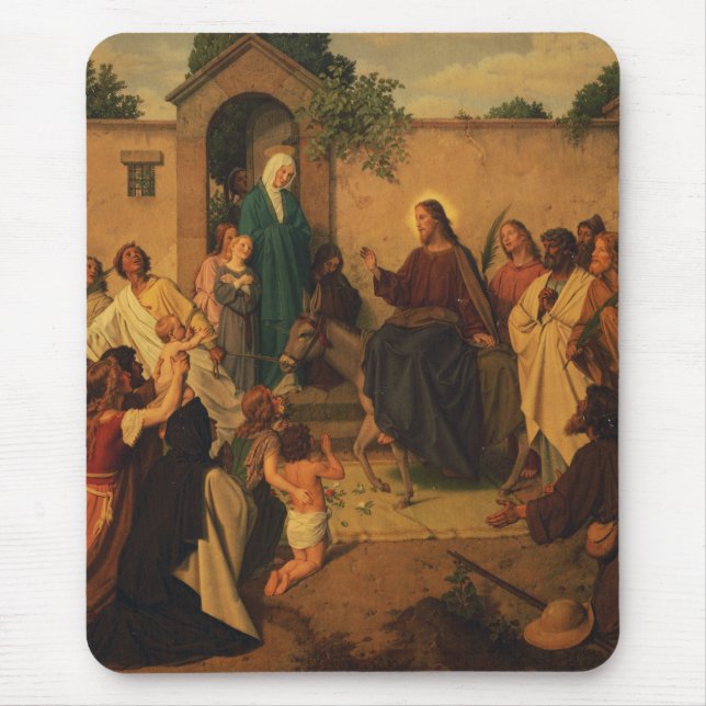Entry of Jesus Christ into Jerusalem  Mouse Pad (Front)