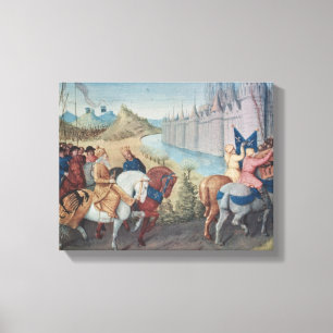 Entry of Louis VII  King of France and Conrad Canvas Print