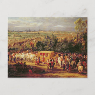 Entry of Louis XIV  and Marie-Therese of Postcard
