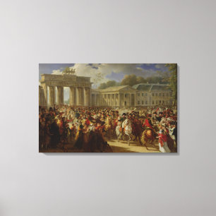 Entry of Napoleon I into Berlin Canvas Print