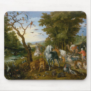 Entry of the Animals into Noah's Ark (Brueghel) Mouse Pad