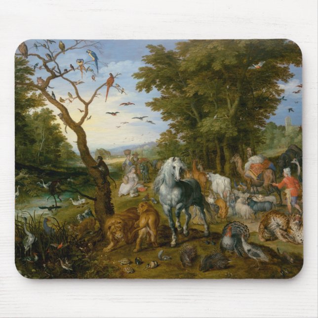 Entry of the Animals into Noah's Ark (Brueghel) Mouse Pad (Front)