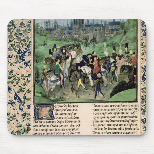 Entry of Young Louis II of Anjou into Paris Mouse Pad (Front)