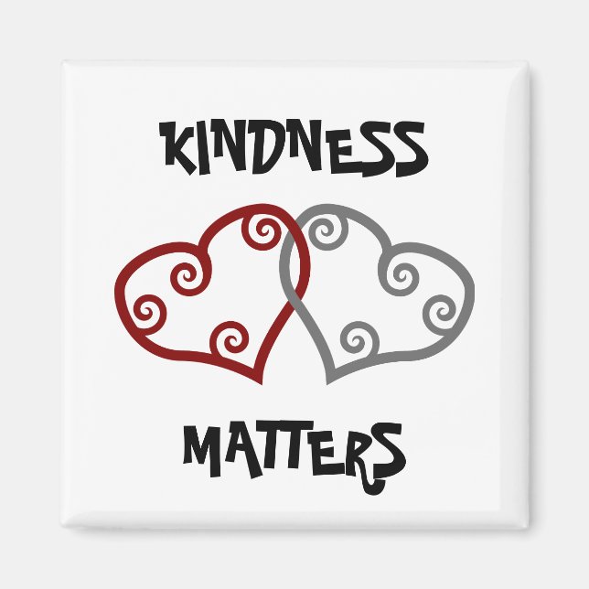 Entwined Hearts Kindness Matters Magnet (Front)