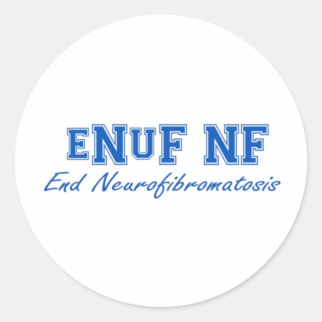 eNuF NF Classic Round Sticker (Front)