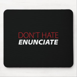 Enunciate Fun ASL Sign Language Lip Reading Deaf A Mouse Pad