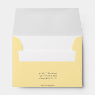 Envelope A6 Full Cream Return Address