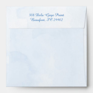 Envelope, blue stripes envelopes