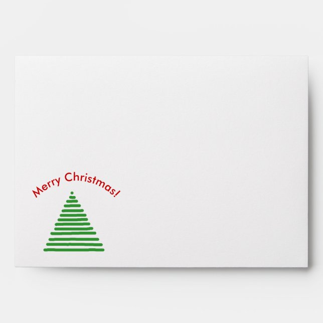 Envelope - Merry Christmas Tree (Front)