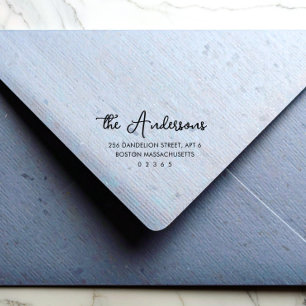 Envelope Return Address Rubber Stamp