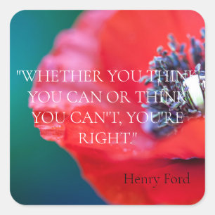 ENVELOPE SEAL : HENRY FORD INSPIRATIONAL QUOTE