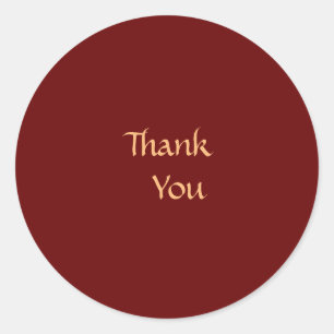 Envelope Seal - Red Thank You