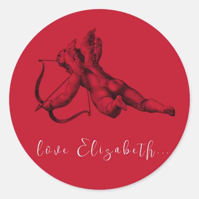 ENVELOPE SEAL STICKER  : CUPID  (Front)