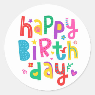 ENVELOPE SEAL STICKER : HAPPY BIRTHDAY