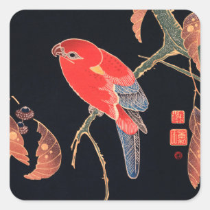 ENVELOPE SEAL STICKER : JAPANESE WOODBLOCK