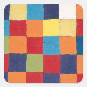 ENVELOPE SEAL STICKER : PAUL KLEE : COLOUR CHART