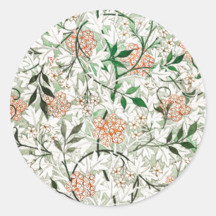 ENVELOPE SEAL STICKER  : WILLIAM MORRIS : JASMINE