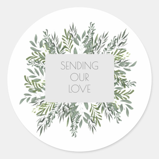 Envelope Seals/Stickers Classic Round Sticker (Front)