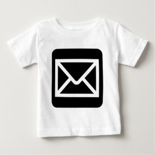 Envelope Sign - Black Baby T-Shirt