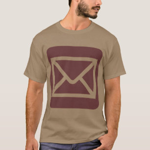 Envelope Sign - Dark Brown T-Shirt