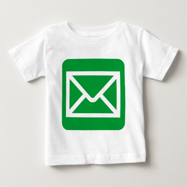 Envelope Sign - Grass Green Baby T-Shirt (Front)