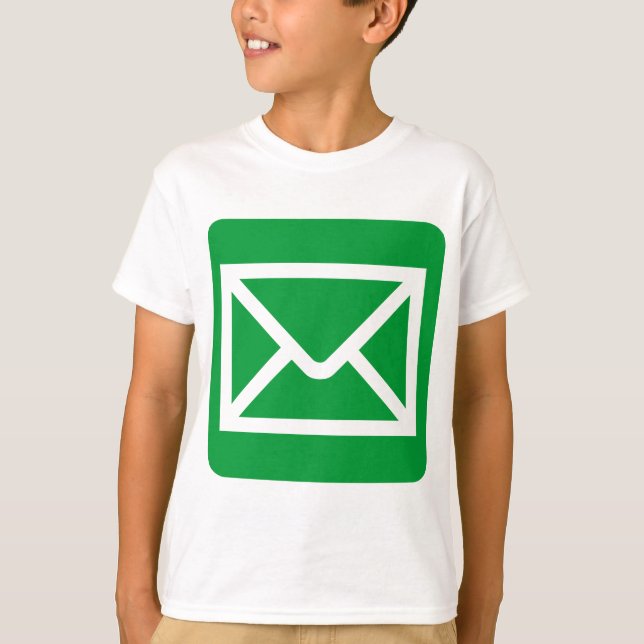 Envelope Sign - Grass Green T-Shirt (Front)