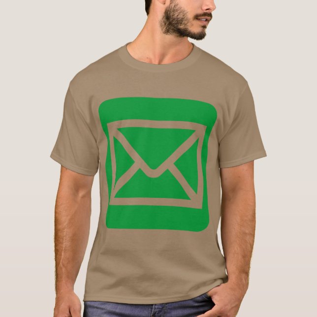 Envelope Sign - Grass Green T-Shirt (Front)
