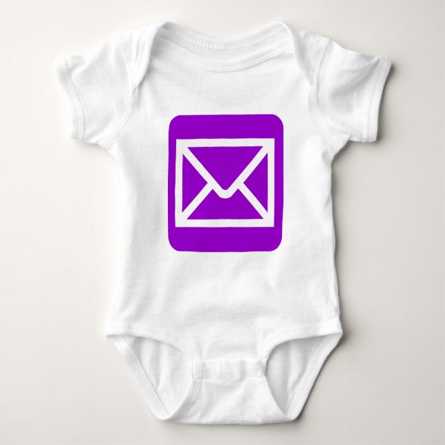 Envelope Sign - Orange Baby Bodysuit (Front)