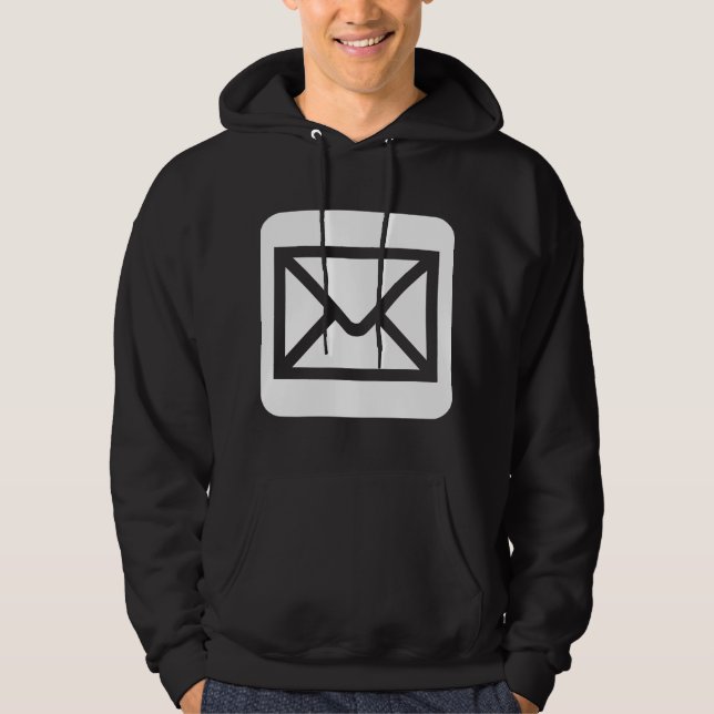 Envelope Sign - White Hoodie (Front)