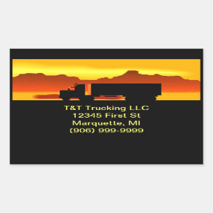 Envelope Stickers Semi OTR Trucking CO Promotion