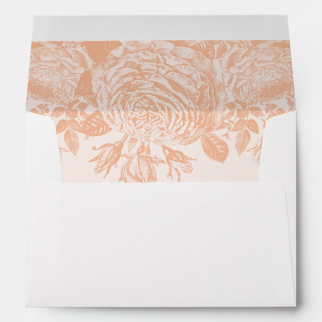 Envelope Vintage Rose Pastels: Peach Quartz (Back (Bottom))