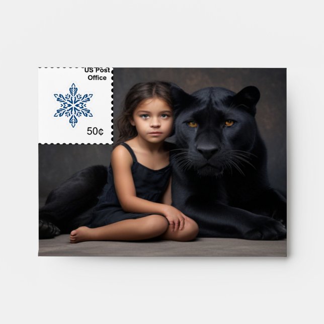 Envelope with a postage stamp (Front)