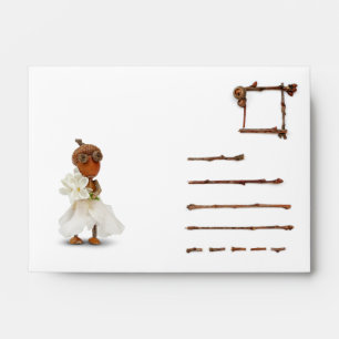 Envelope with acorn elves
